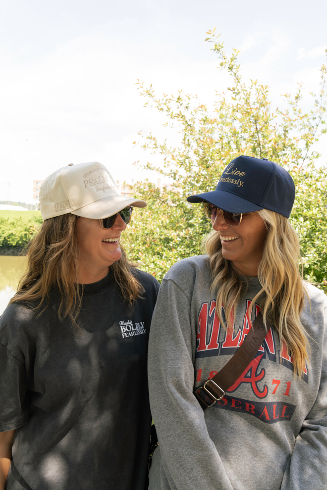 Live Fearlessly Hat - Navy