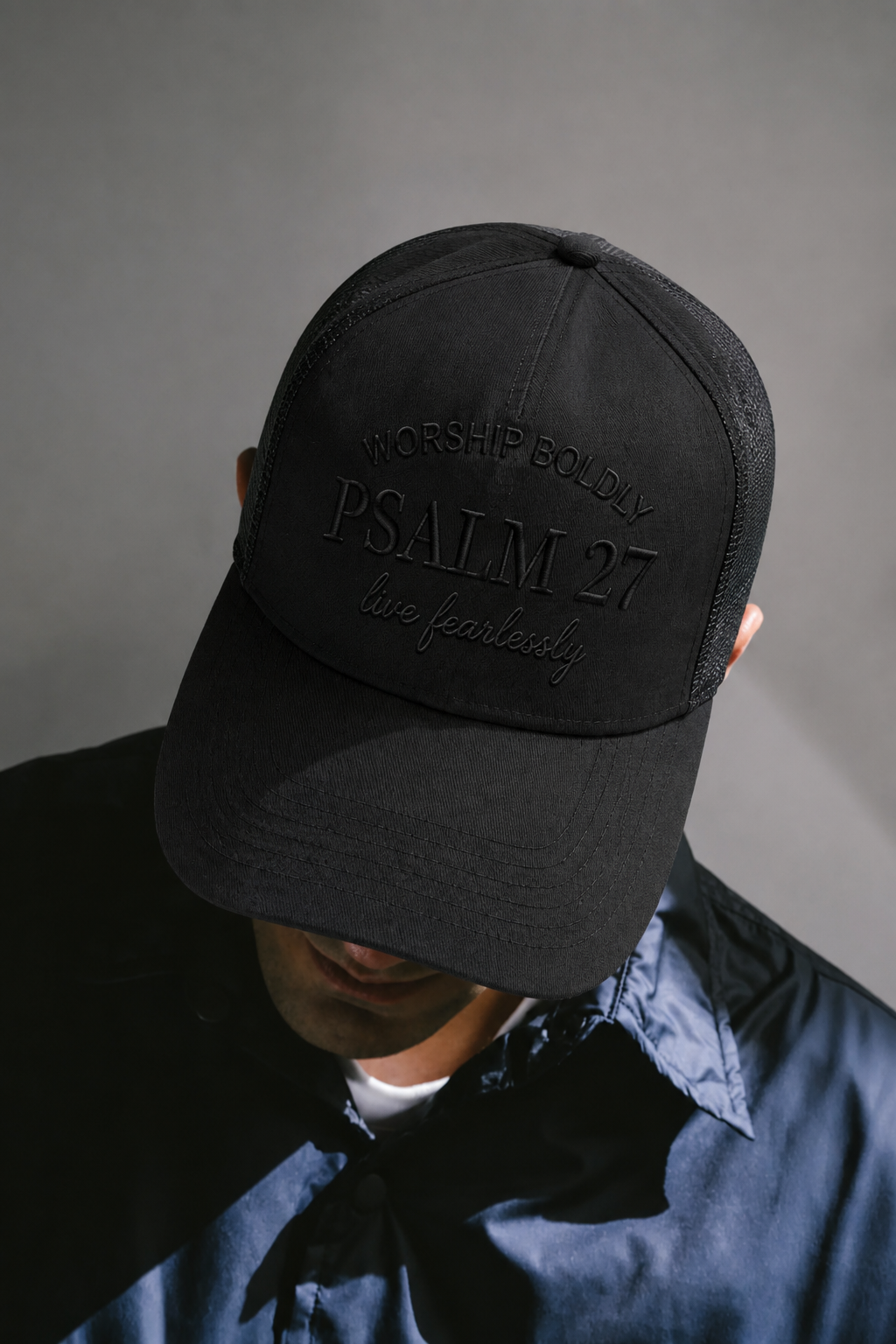 Psalm 27 Hat - Black