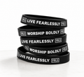 LIVE FEARLESSLY + WORSHIP BOLDLY Wristband