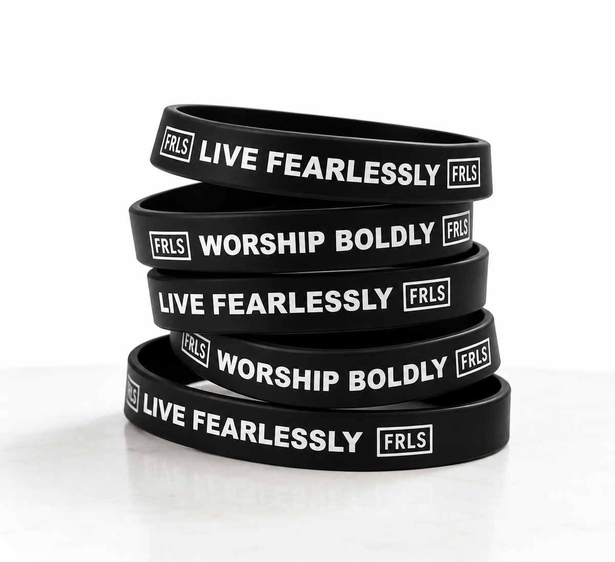LIVE FEARLESSLY + WORSHIP BOLDLY Wristband