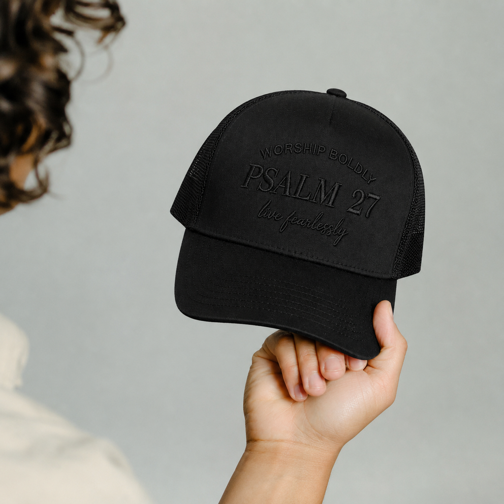 Psalm 27 Hat - Black