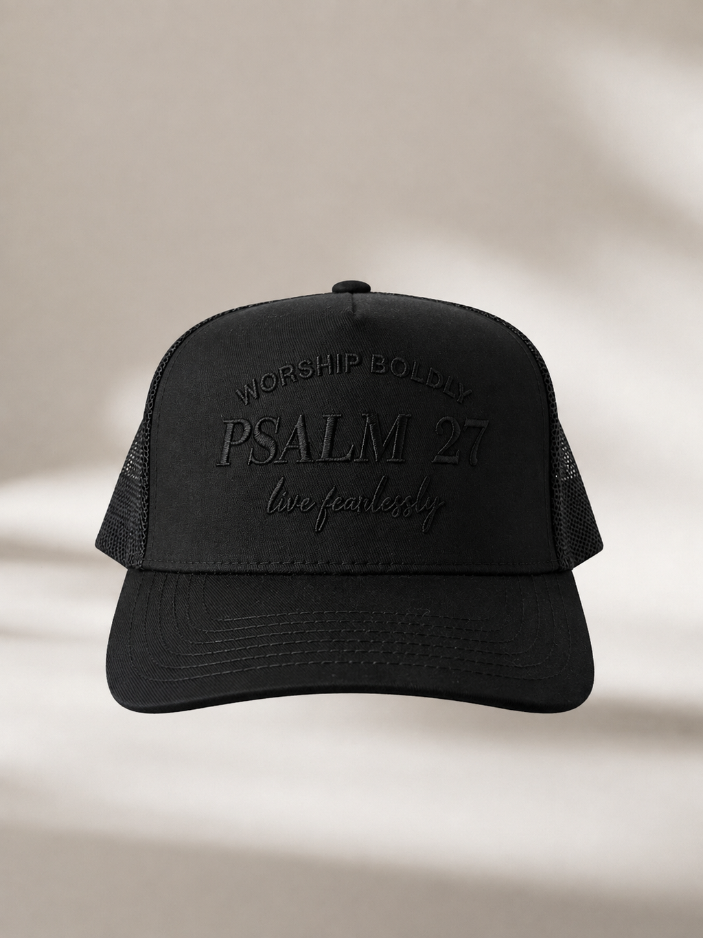 Psalm 27 Hat - Black