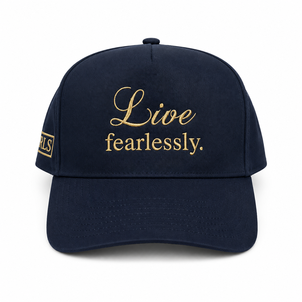 Live Fearlessly Hat - Navy