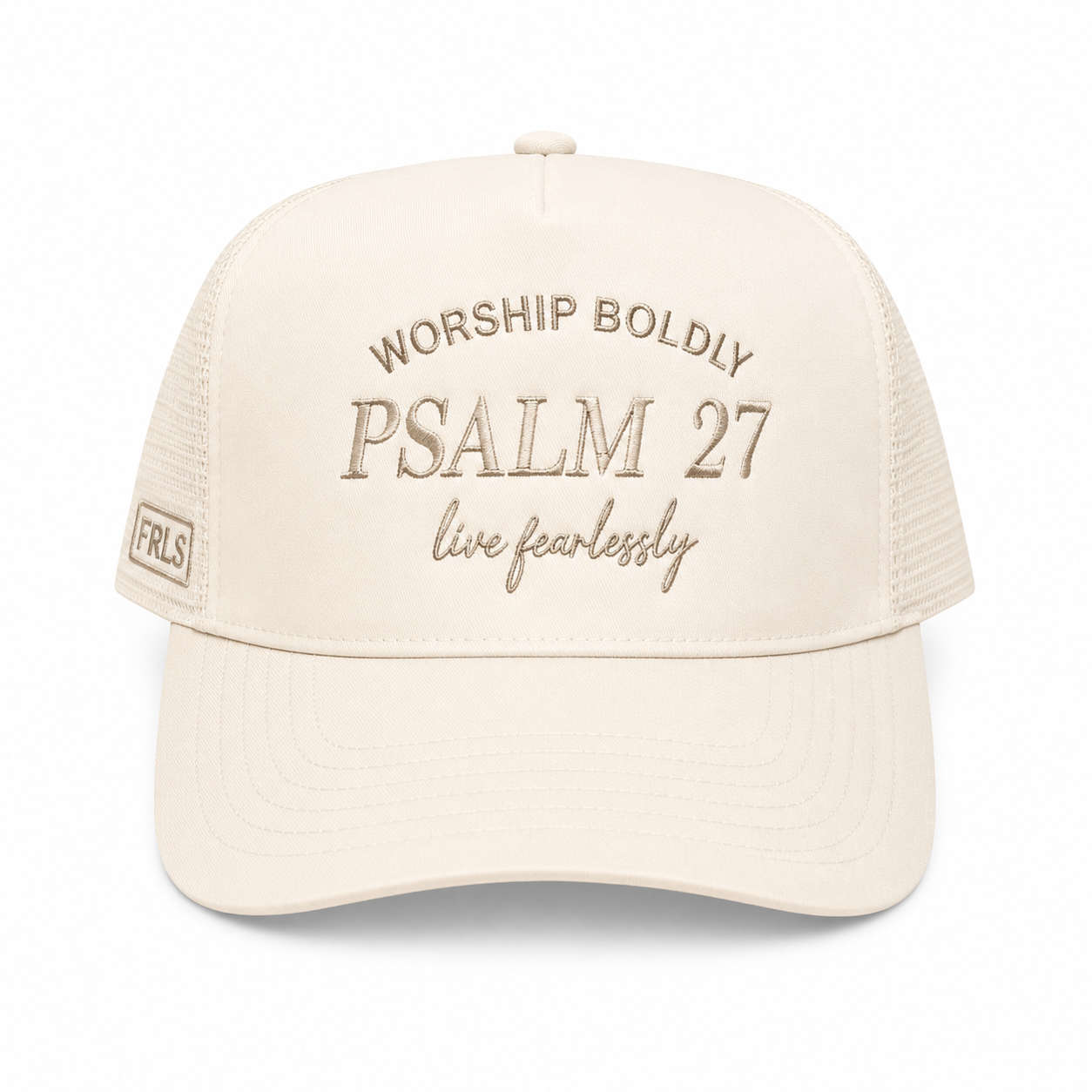 Psalm 27 Hat - Cream