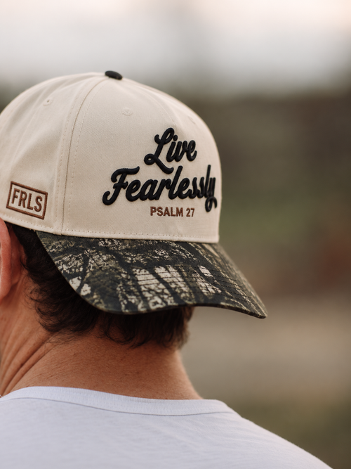 'Live Fearlessly' Camo Hat