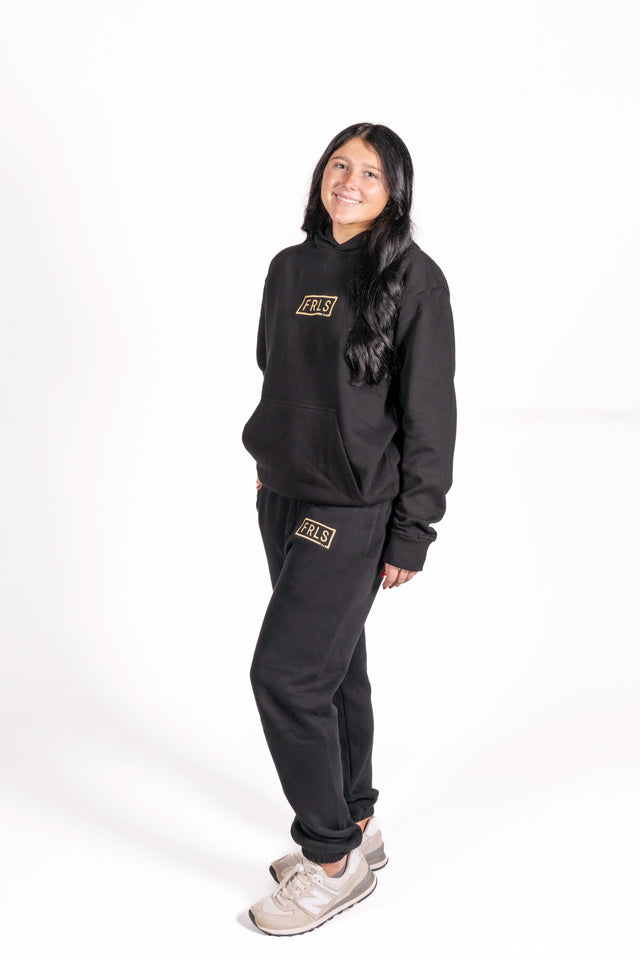 FRLS Black Joggers