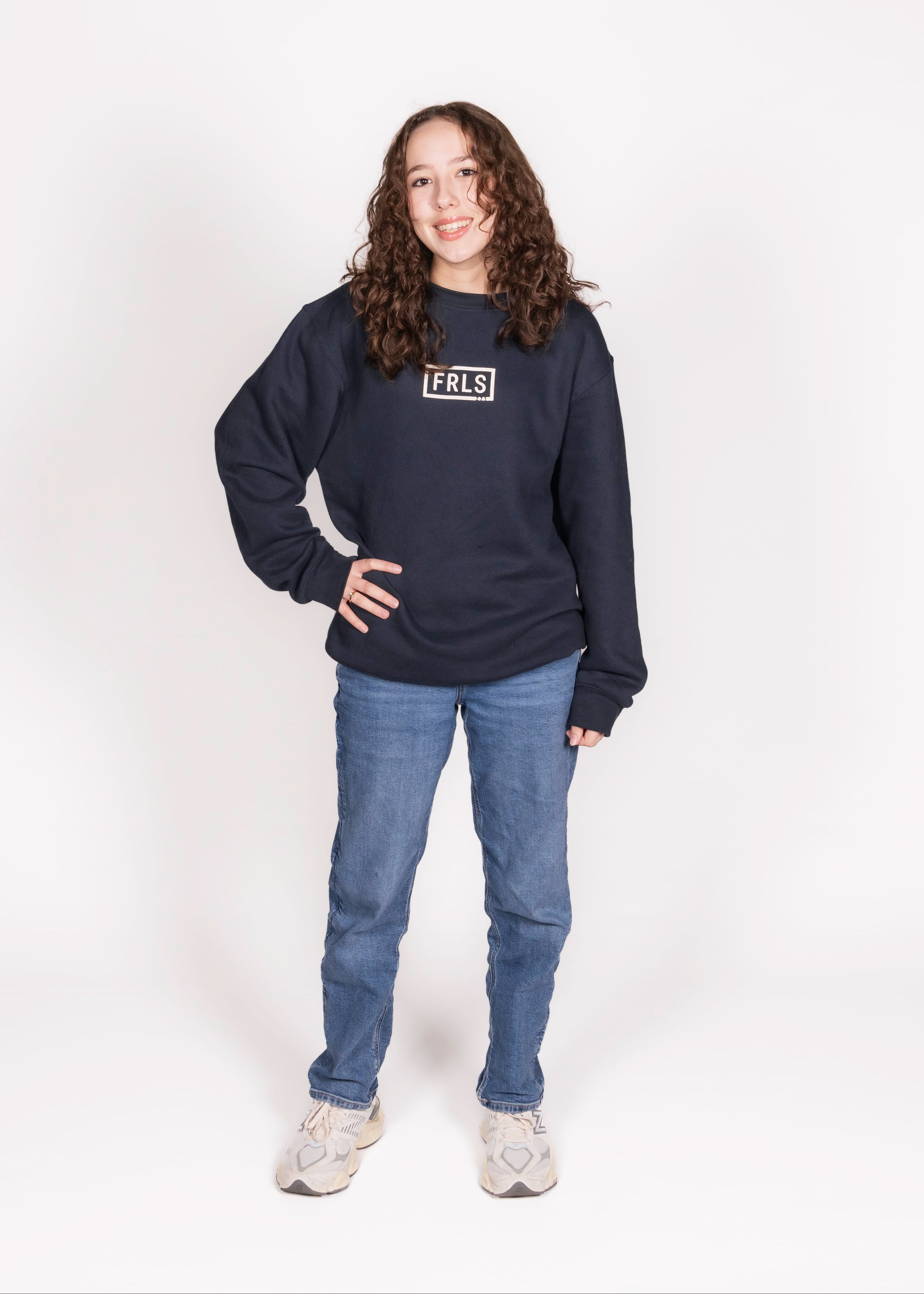 Worship Boldly Navy Puff Paint Crew