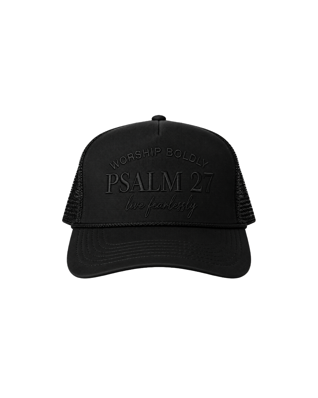 Psalm 27 Hat - Black