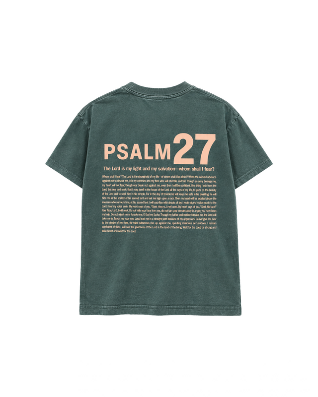 Psalm 27 Green Tee