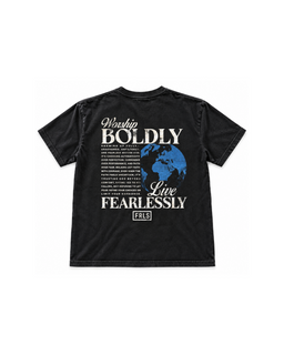 Worship Boldly Live Fearlessly Tee - Black