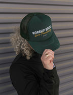 'Worship Boldly. Live Fearlessly.' Green Hat