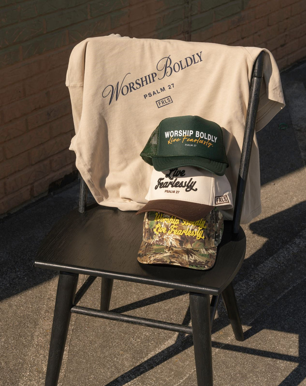 'Worship Boldly Live Fearlessly' Camo Hat