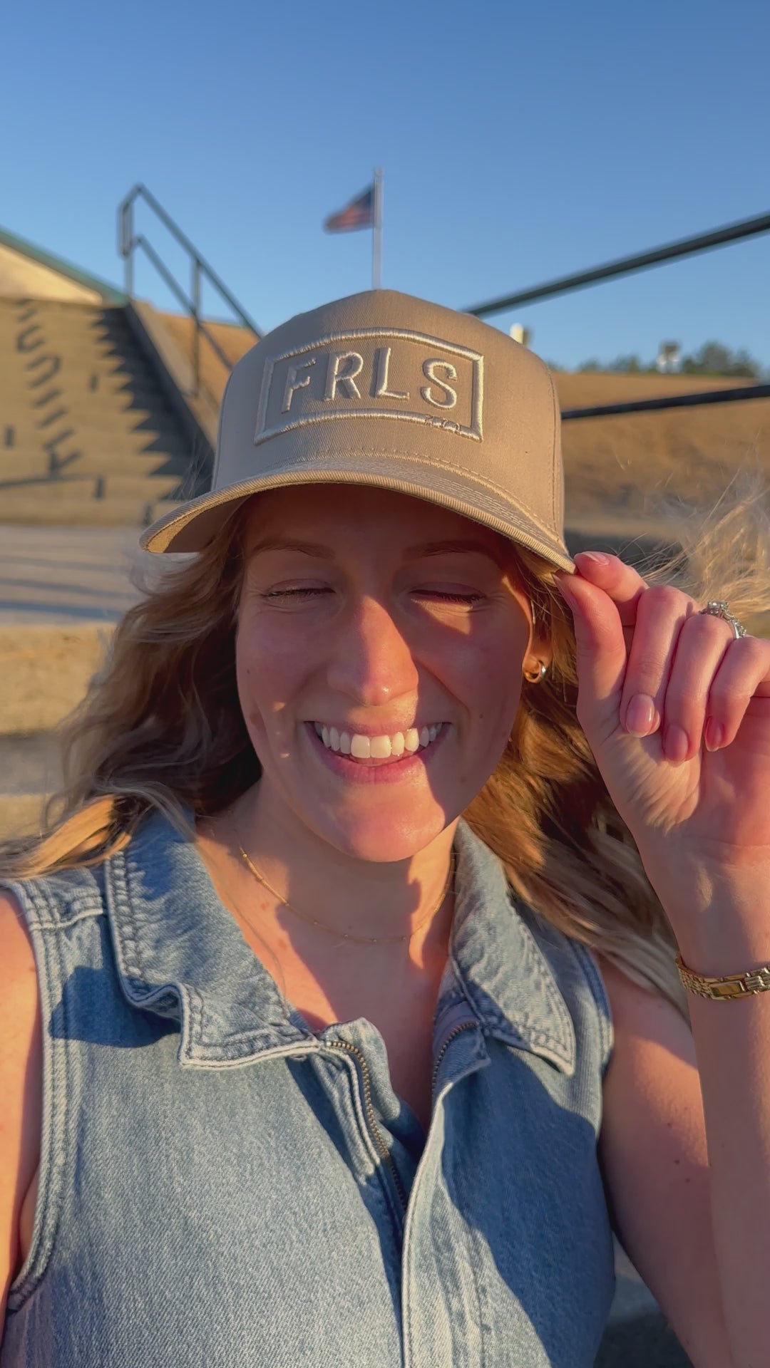 Classic FRLS271 Embroidered Cream Hat